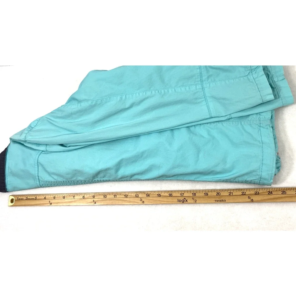 Activology Jacket Womens Large Turquoise Blue Gray Full Zip‎ Snap Up Lightweight